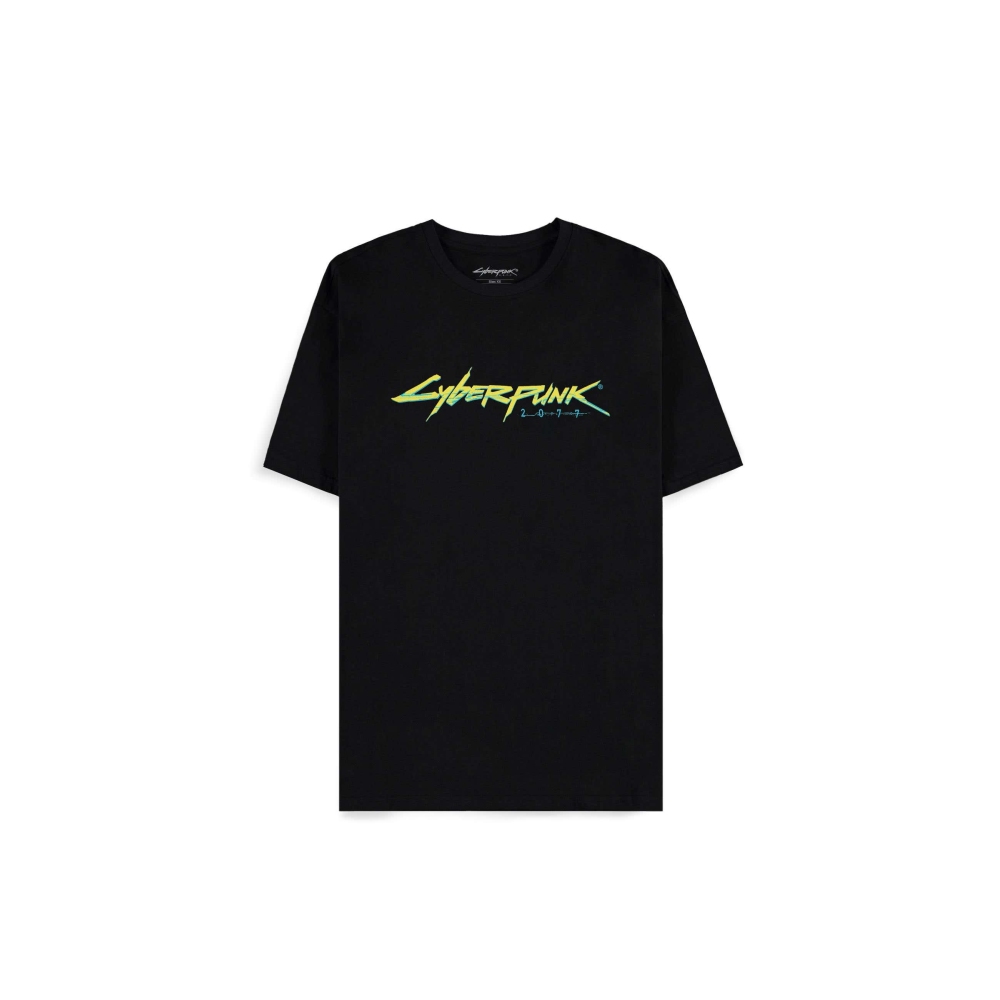 Cyberpunk 2077 - Logo Heren Tshirt - Zwart